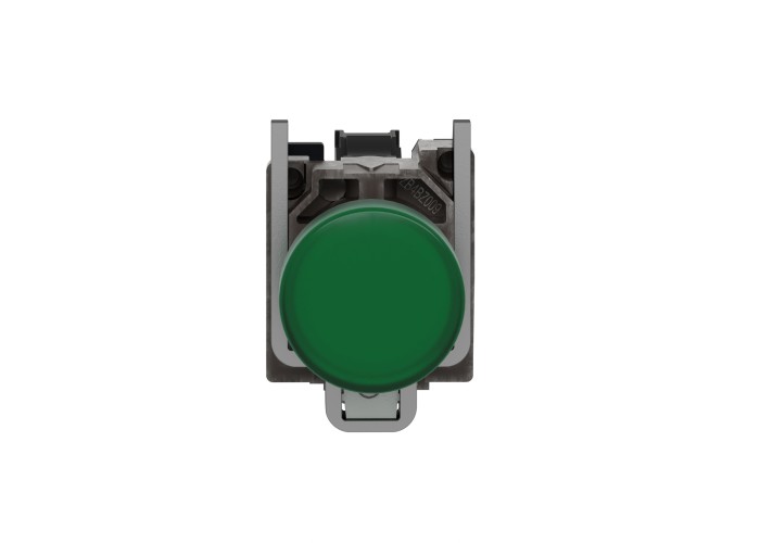 Сигнална лампа метална, зелена, 22 мм, вграден LED, 24 V AC/DC, Harmony XB4 Schneider Electric XB4BVB3