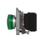 Сигнална лампа метална, зелена, 22 мм, вграден LED, 24 V AC/DC, Harmony XB4 Schneider Electric XB4BVB3