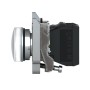 Сигнална лампа метална, бяла, 22 мм, вграден LED, 230...240 VAC, Harmony XB4 Schneider Electric XB4BVM1