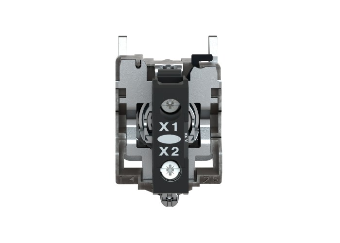 Сигнална лампа метална, бяла, 22 мм, вграден LED, 230...240 VAC, Harmony XB4 Schneider Electric XB4BVM1