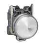 Сигнална лампа метална, бяла, 22 мм, вграден LED, 230...240 VAC, Harmony XB4 Schneider Electric XB4BVM1