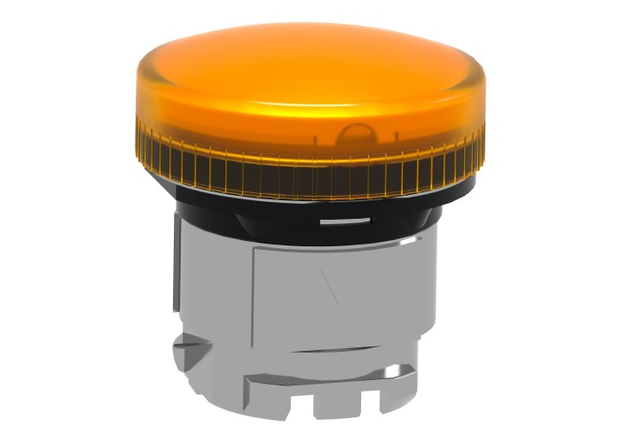 Глава за сигнална лампа 22 mm, жълта, за крушка BA9s, Harmony XB4 Schneider Electric ZB4BV05