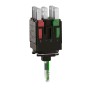 Schneider Electric ZB6ZB35B - Harmony XB6 - Зелен светлинен блок за бутон XB6, с монт. скоба, LED, 12...24V, 1NO + 1NC