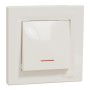 Еднополюсен ключ с глим лампа, 10AX безвинтов монтаж, крема, Asfora, Schneider Electric EPH1400123