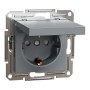 Kонтактен излаз 16A с капак, стомана, Asfora, Schneider Electric EPH3100162
