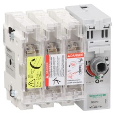 Schneider Electric GS2F3 - TeSys GS - Мощн. разединител - 3 P - 50A - NFC 14 x 51 mm