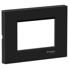 Easy Styl Easy Styl, cover frame, 3 modules, black, Schneider Electric LMR7253005