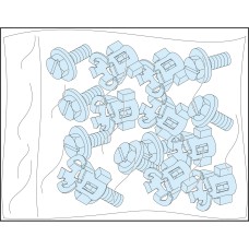 Schneider Electric LVS08921 - PrismaSeT - "PrismaSeT P 20 РАМКАWORK SCREWS+WING NUTS"