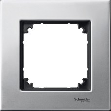 Schneider Electric MTN403160 - Merten System M - Единична метална рамка, платина-сребро