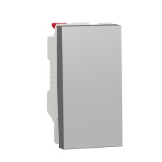 Еднополюсен ключ 10А, 1 модул, алуминий, New Unica, Schneider Electric NU310130