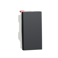 Бутон 10 А, 1 модул, антрацит, New Unica, Schneider Electric NU310654