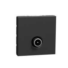 TV розетка, 2 модула, антрацит, New Unica, Schneider Electric NU346254