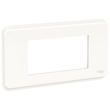Рамка Unica Pro, 4 модула, бял, New Unica, Schneider Electric NU411418