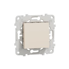 Девиаторен ключ с монтажна рамка, 2 модула, слонова кост, New Unica, Schneider Electric NU520344