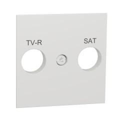 Капак за розетка R-TV / SAT, бял, New Unica, Schneider Electric NU944118