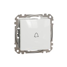 Еднополюсен бутон 10A символ Звънец, бял, Schneider Electric SDD111131 Sedna Design & Elements