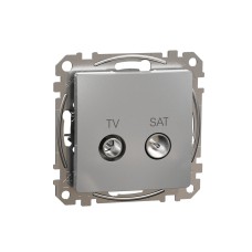 TV/SAT розетка 7db, Sedna, алуминий, Schneider Electric SDD113474S Sedna Design & Elements