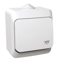 Бутон със символ стълби, бял, Cedar Plus, Schneider Electric WDE000513