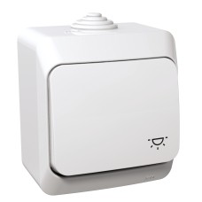 Бутон със символ стълби, бял, Cedar Plus, Schneider Electric WDE000513
