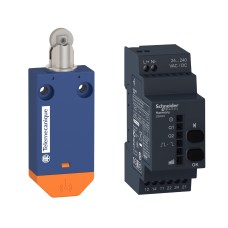 Безжичен краен изключвател с приемник 2 релейни изхода, Telemecanique XCMWD02 - OsiSense XC Standard