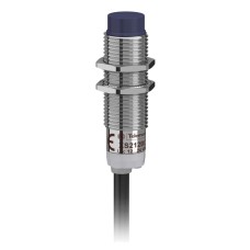 Индуктивен сензор XS2 M12, L44mm, месинг, Sn4mm, 12...24VDC, кабел 2m, Telemecanique XS212BLNAL2 - Osisense XS & XT