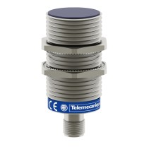 Индуктивен сензор XS6 M30 - L55mm - месинг - Sn15mm - 12...24VDC - M12, Telemecanique XS630B3DAM12 - Osisense XS & XT