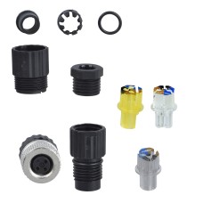 Накрайник женски M8, 3 pin, прав, кабелен вход M9.5 x 1, Telemecanique XZCC8FDM30V - OsiSense XU