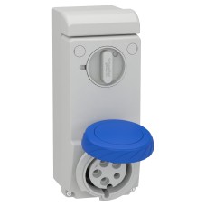 Kaedra Box Индустриален контакт с блокировка, Mureva PK, стенен монтаж, 32A, 2P+E, 220V, IP65, Schneider Electric 83092