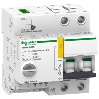 Schneider Electric A9C61225 - Acti 9 Reflex iC60 - Прекъсвач с интрегриран контролер Reflex iC60N Ti24 25 A 2P крива B