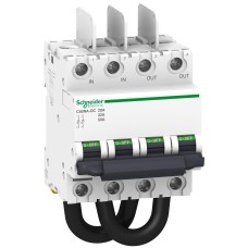 Acti 9 C60NA-DC, SW60-DC, Товаров прекъсвач C60NA-DC, фотоволтаичен, 2P, 50A за 700VDC, 32A за 800VDC и 20A за 1000VDC, Schneider Electric A9N61690