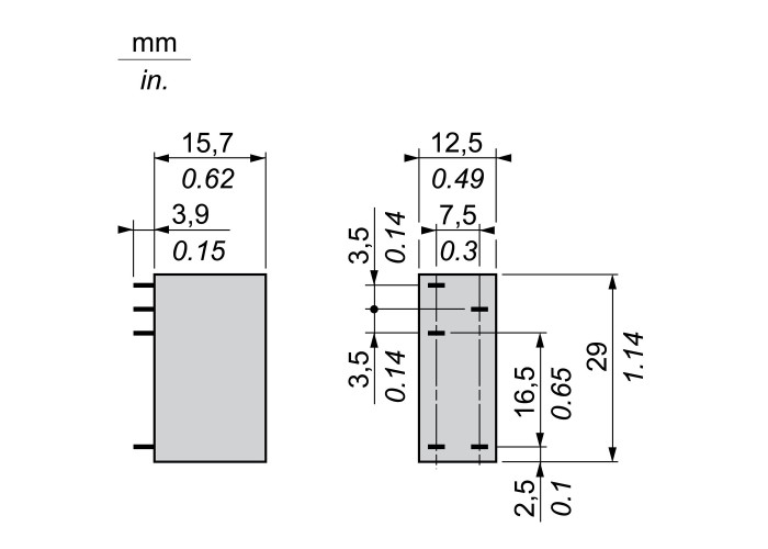 Schneider Electric RSB1A120BD - Harmony Electromechanical Relays - Интерфейсно реле с основа, 1 C/O, 12А, 24 Vdc
