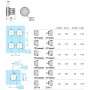 Глава за бутон, пластмасова Ø22 без капачка, пружинно връщане, Harmony XB5, Schneider Electric ZB5AA0