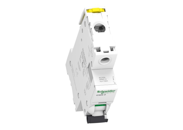 Schneider Electric A9F75163 - Acti 9 iC60 N (10 kA) - Миниатюрен автоматичен прекъсвач - 1P - 63A - крива D