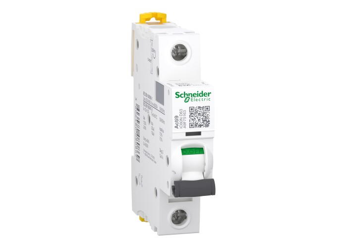 Schneider Electric A9F75163 - Acti 9 iC60 N (10 kA) - Миниатюрен автоматичен прекъсвач - 1P - 63A - крива D