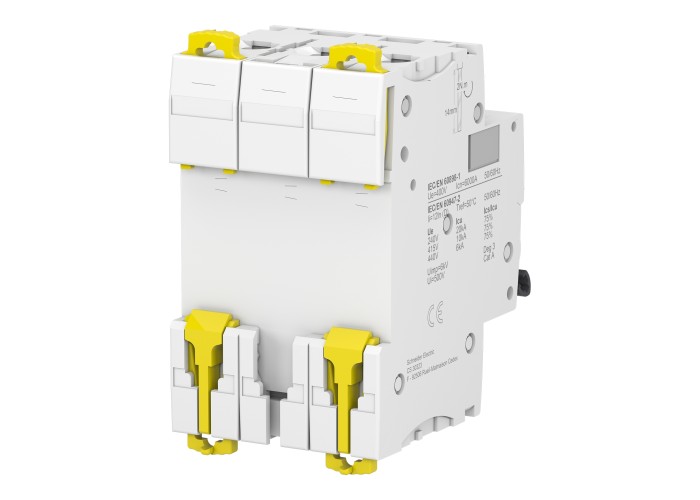 Schneider Electric A9F75316 - Acti 9 iC60 N (10 kA) - Миниатюрен автоматичен прекъсвач - 3P - 16A - крива D