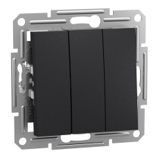 Троен ключ, антрацит, Asfora, Schneider Electric EPH2100171