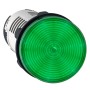 Сигнална лампа, пластмаса, зелена 22 мм, вграден LED, 24 V AC/DC, Harmony XB7 Schneider Electric XB7EV03BP