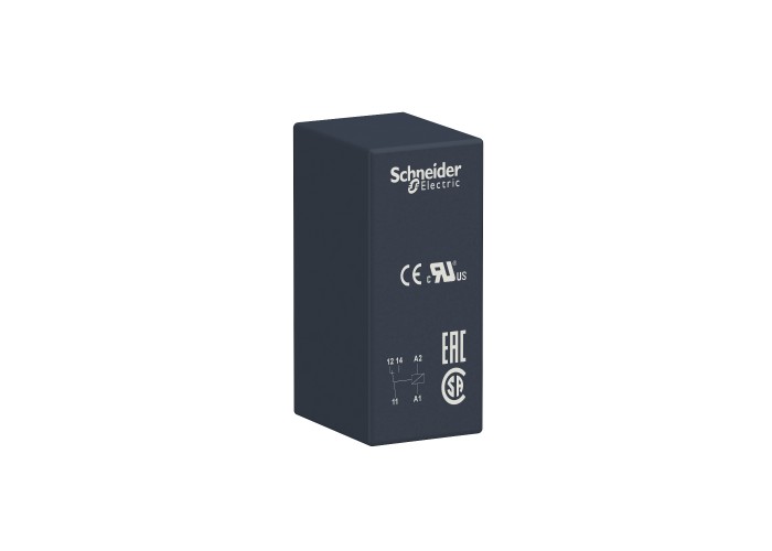 Schneider Electric RSB1A120P7 - Harmony Electromechanical Relays - Интерфейсно реле с основа, 1 C/O, 12А, 230 Vac