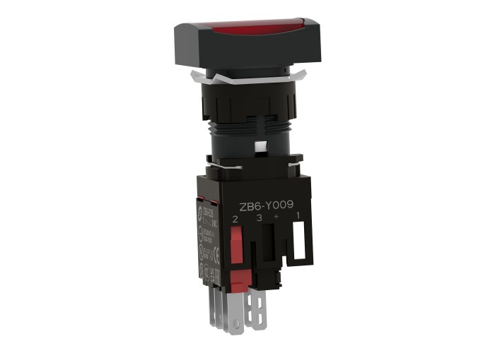 Светещ бутон, Harmony XB6, Schneider Electric XB6DW4B2B