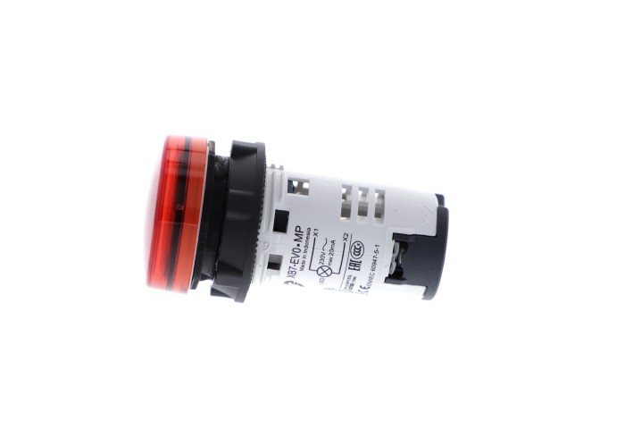 Сигнална лампа, пластмаса, червена, 22 мм, интегриран LED, 230...240 V AC, Harmony XB7 Schneider Electric XB7EV04MP