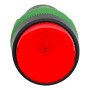 Монолитен светещ бутон - вграден LED - 22 мм, пружинно връщане - червен, 24 V AC/DC, 1 NC, Schneider Electric XB7NW34B2 Harmony XB7