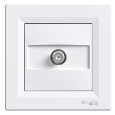 Schneider Electric EPH3700121 - Asfora - SAT розетка крайна - 1dB бял