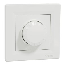 Ротативен димер, Asfora, многокабелен ,LED, 230V, 370W, с рамка, бял, Schneider Electric EPH6800121 Asfora