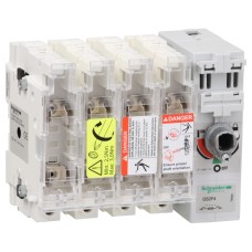 Schneider Electric GS2F4 - TeSys GS -Мощн. разединител - 4 P - 50A - NFC 14 x 51 mm