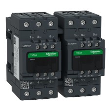 Schneider Electric LC2D65AE7 - TeSys D - Реверсивен контактор 3 полюс, 65А EVERLINK - 48VAC