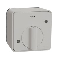 Ключ с времезакъснение за открит монтаж, бял, Mureva Styl, Schneider Electric MUR39067