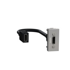 Конектор HDMI, 1 модул, алуминий, New Unica, Schneider Electric NU343030