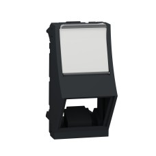 Капак за розетка RJ45 без конектор, 1 модул, антрацит, New Unica, Schneider Electric NU940654