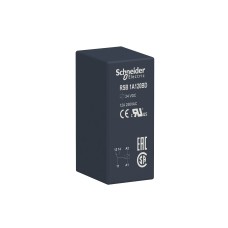 Schneider Electric RSB1A120BD - Harmony Electromechanical Relays - Интерфейсно реле с основа, 1 C/O, 12А, 24 Vdc