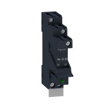 Schneider Electric RSB1A120P7PV - Harmony Electromechanical Relays - Harmony, Интерфейсно реле с основа, предварително сглобено, 12 A, 1 CO, с LED, със защитна верига, 230 V AC